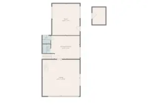 Floorplan of lower level.