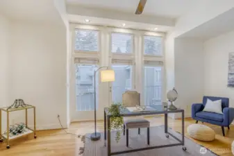 Office space or third bedroom.