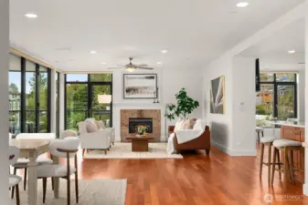 This unit is bathed in natural light.