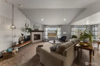 Spacious open living room.