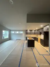 Open concept - living room & kitchen
