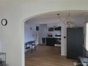 beautiful arched entry new flooring