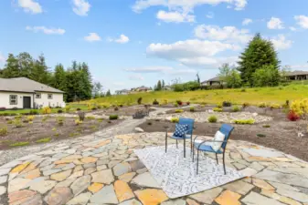 So many options for this lovely stone patio.