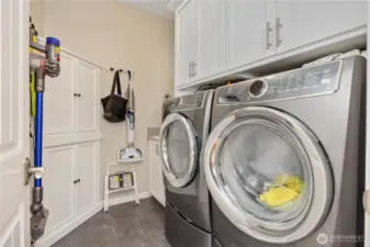 Laundry with added storage.