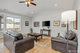 Spacious vaulted living