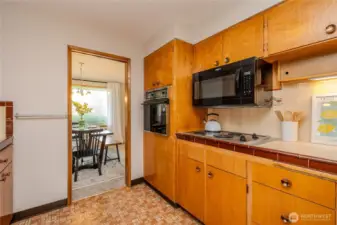 Looking back through the Kitchen and into the Dining Room