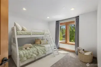 4th spacious bedroom could have 2 sets of bunkbeds or king bed with full furniture suite.