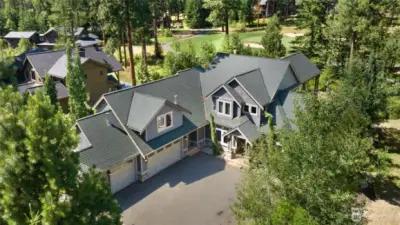 Ideal golf course, such as this one have great green space and setbacks.