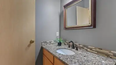 Downstairs half bath