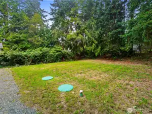 spacious backyard