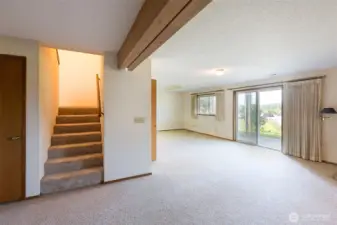 Downstairs living space