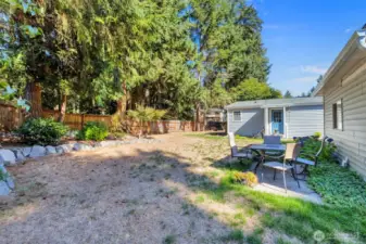 Landscaped and fully fenced backyard