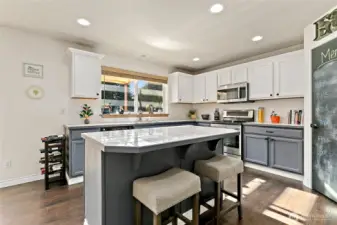 Kitchen with island