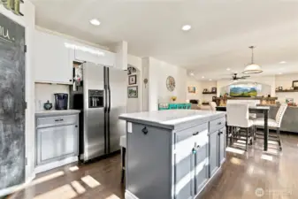 Kitchen with walk in pantry