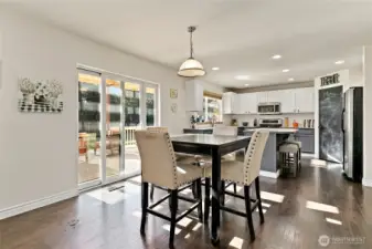 Eating space off kitchen