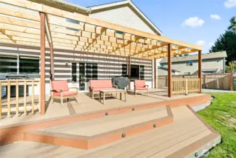 Large covered deck