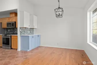 Dining area and sideboard