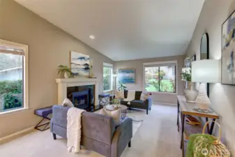 Light filled living area.