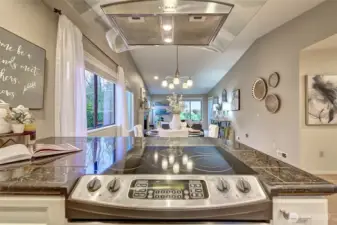 View of from the kitchen towards the living room.