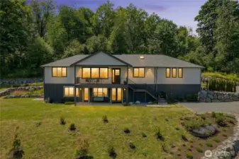 Perched on  a bluff with Mountain & Valley Views