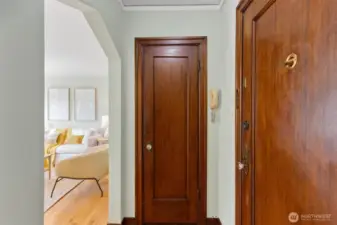 Entry is a great space to 'arrive'.