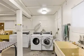 Large Laundry room.