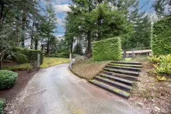 Before entering the property