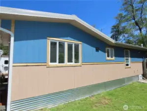 Back side of home