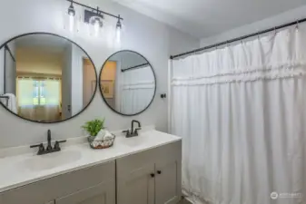 Ensuite Bathroom with shower & water closet