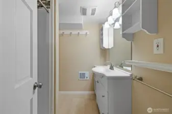 Basement bathroom