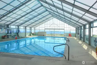 Heated pool is open from Memorial Day to Labor Day. Best view from a swimming pool!