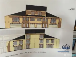 FRONT RENDERING OF ENG READY TO BUILD 13 TOWNHOMES