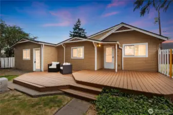 Renovated deck for ample outdoor living spaces!