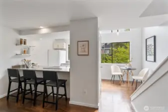 The open concept floor-plan makes hosting a breeze.