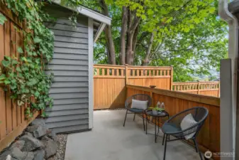 Upper level patio - great for dining al-fresco!