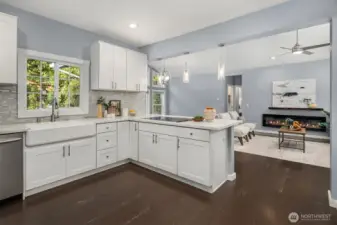 Kitchen, and Great Room Area