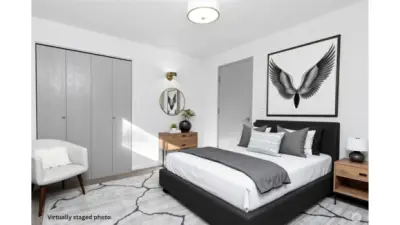 Unit A- Bedroom 2- Staged Photo