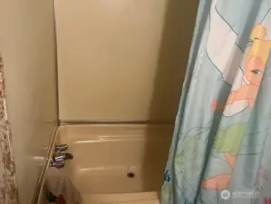 Primary bath with soaking tub.