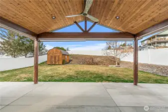 Cathedral covered Patio