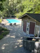 pool and restroom