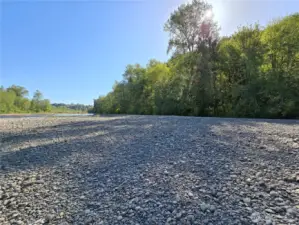 Huge gravel bar