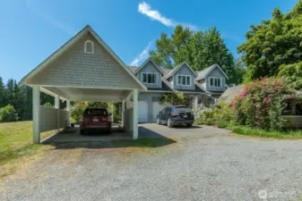 Carport and garage parking