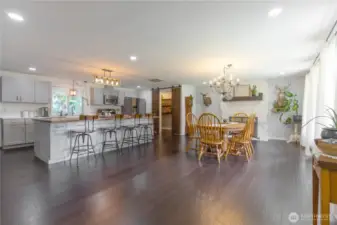 Dining and kitchen area