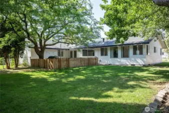 Large rear yard
