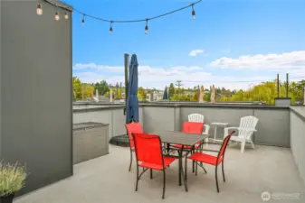 Large rooftop deck!