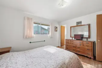 primary bedroom with bathroom