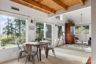 Coming in from entry leads you to dining and kitchen area.