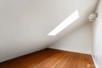 Well-lit loft is a great bonus space!