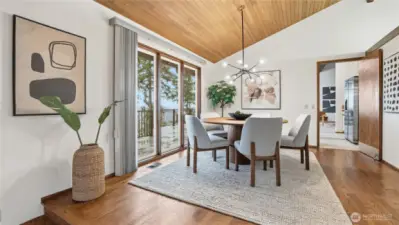 Dining Room looking from the Living Room.