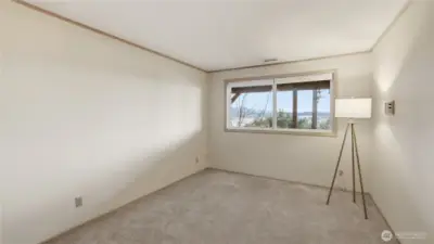 2/5 of the Bedrooms in basement with water view.